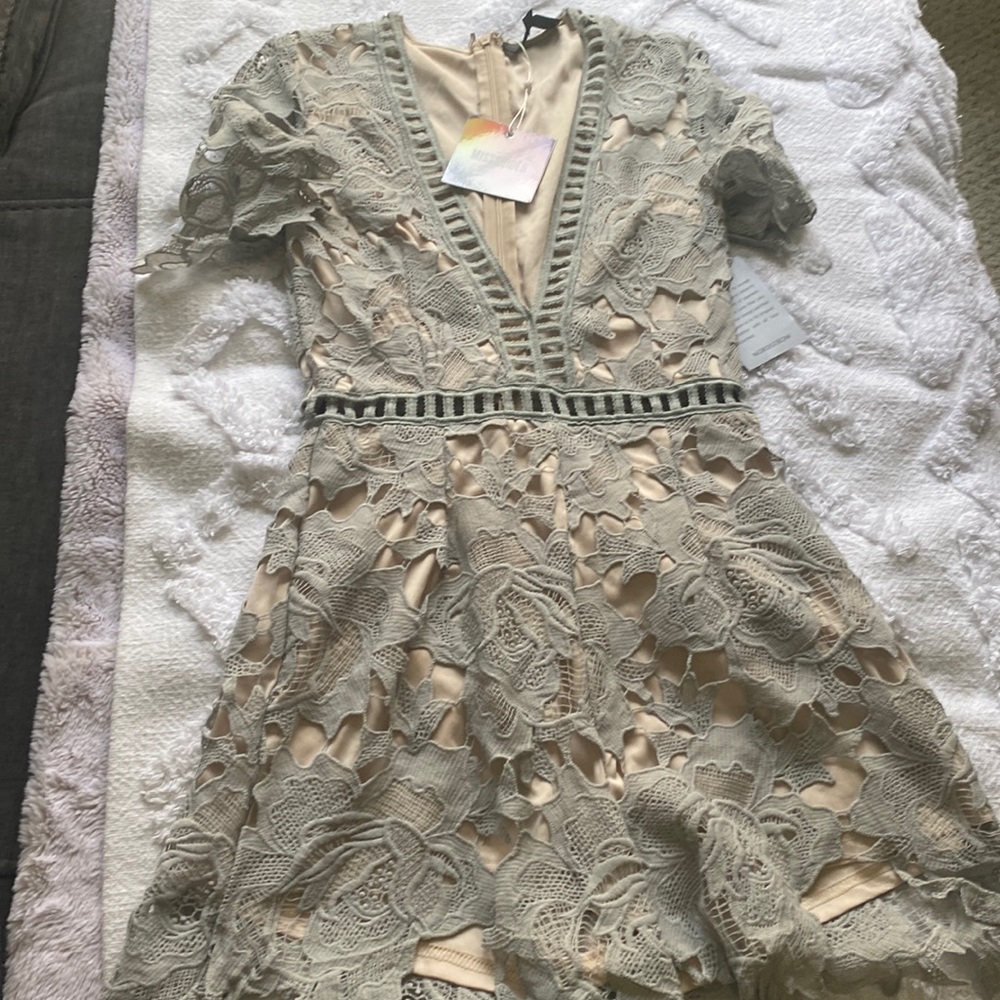 Ladder lace playsuit